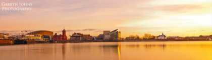 Cardiff Bay Panoramic at Sunrise
