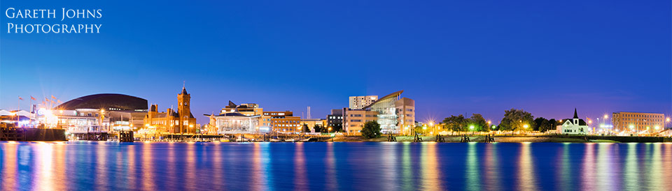 Cardiff Bay at dusk