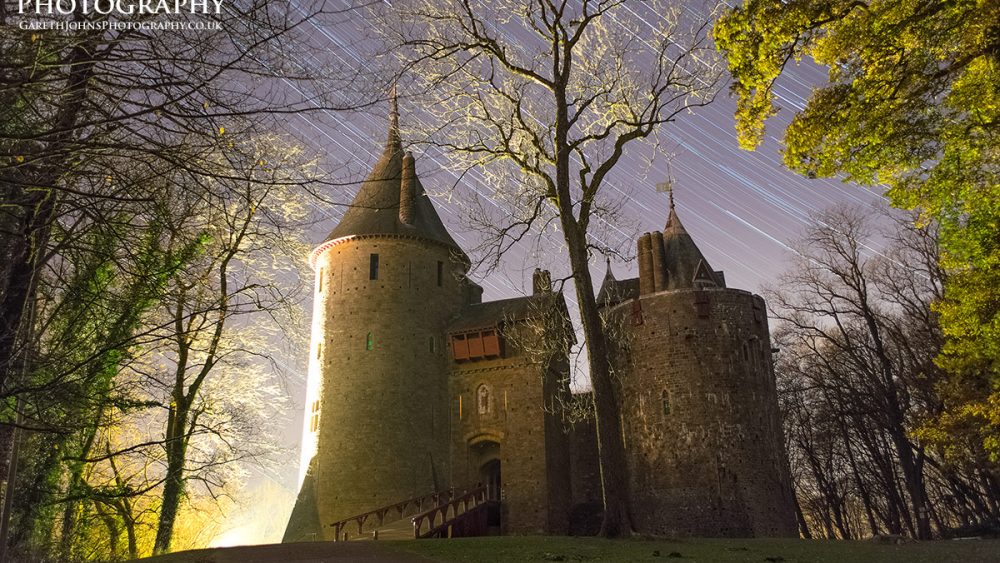 Castell Coch star trail