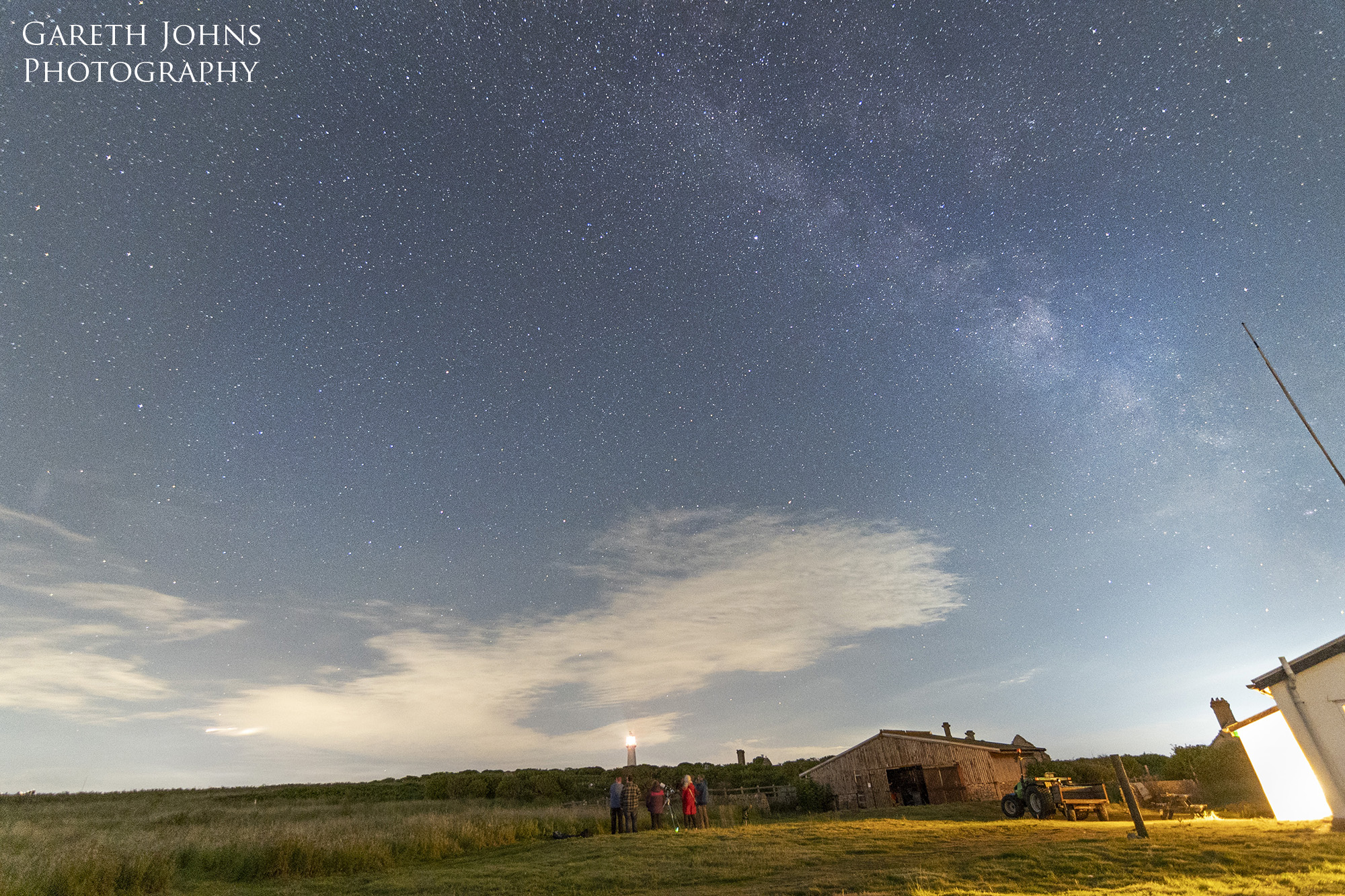 Cardiff Astronomical society on Flat Holm island