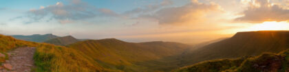 Corn Du, Pen y fan, Cribyn, Brecon beacons panorama