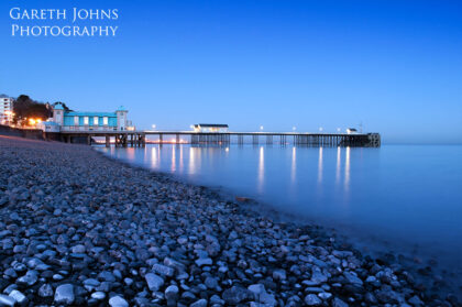 Penarth Pier at dusk