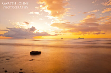 Penarth beach at sunrise