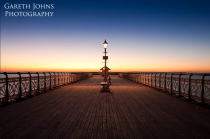 Sunrise on Penarth Pier in the Vale of Glamorgan