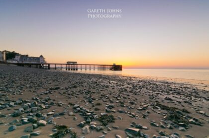 Sunrise at Penarth Pier in the Vale of Glamorgan