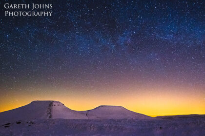 The Milky Way over Pen y Fan